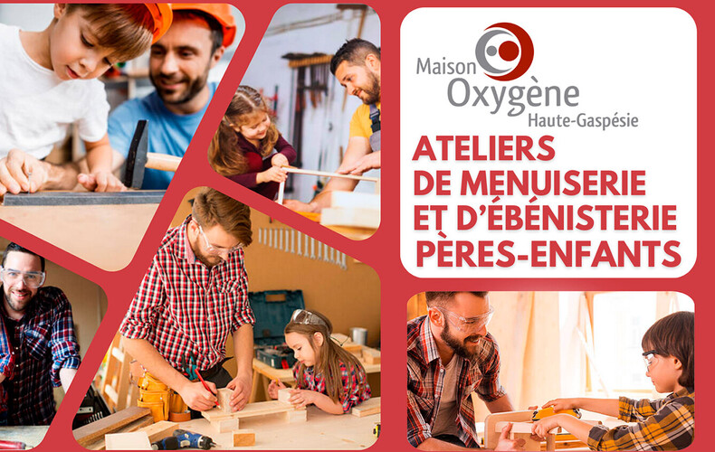 Atelier de menuiserie et d'ébénisterie père-enfant